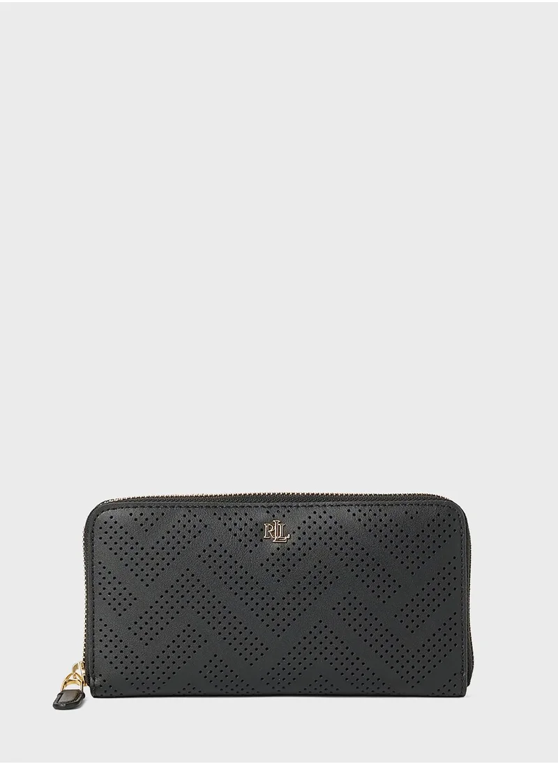 Lauren Ralph Lauren Logo Detail Zip Around Wallet