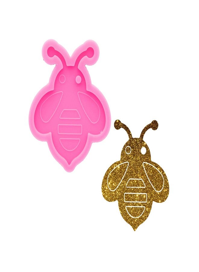 Angel Wings Super Glossy Cute Bee Style Silicone Mold Resin Molds Epoxy Craft Silicone Keychain Casting Moulds Polymer Clay Mold DIY Jewelry Making Pendant Craft - Image 1