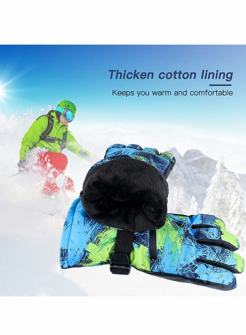 SOLARAE Snow Ski Gloves Waterproof, Windproof Winter Thermal Outdoor Warm Mittens Touch Screen Gloves, Full-Finger Mittens Cold Weather Hand for Skiing Driving Running Motorcycle Cycli Men Women(L) - Image 4
