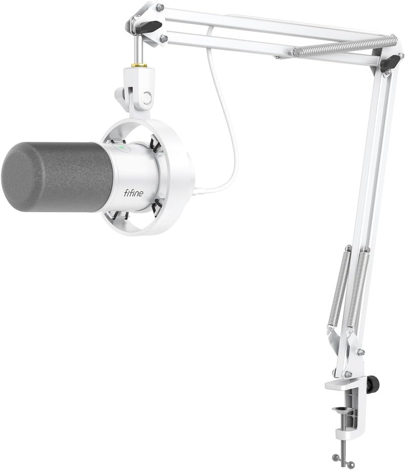 FIFINE K688CT Dynamic Microphone with Boom Arm - USB/XLR Podcast Mic Kit for Streaming and Recording - Image 1