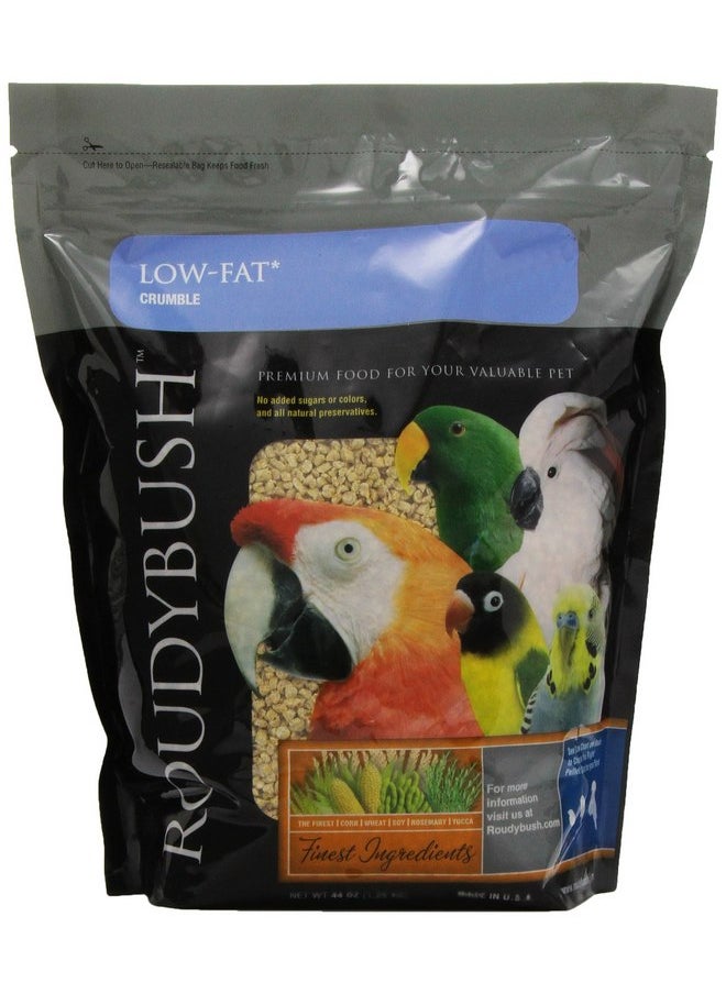 ROUDYBUSH Roudybush Low Fat Bird Food, Crumbles, 44-Ounce 