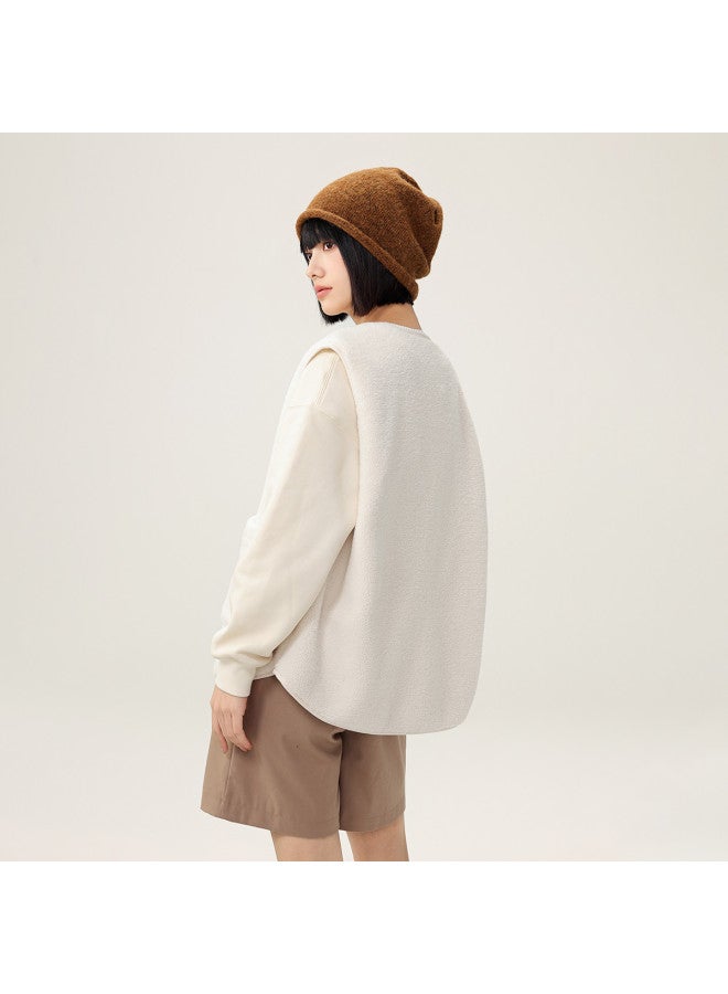 Flying in the snow Women's Sherpa Vest Fashion Casual 2025 Fine Skin-friendly Women's Short Sleeveless Jacket - Image 4