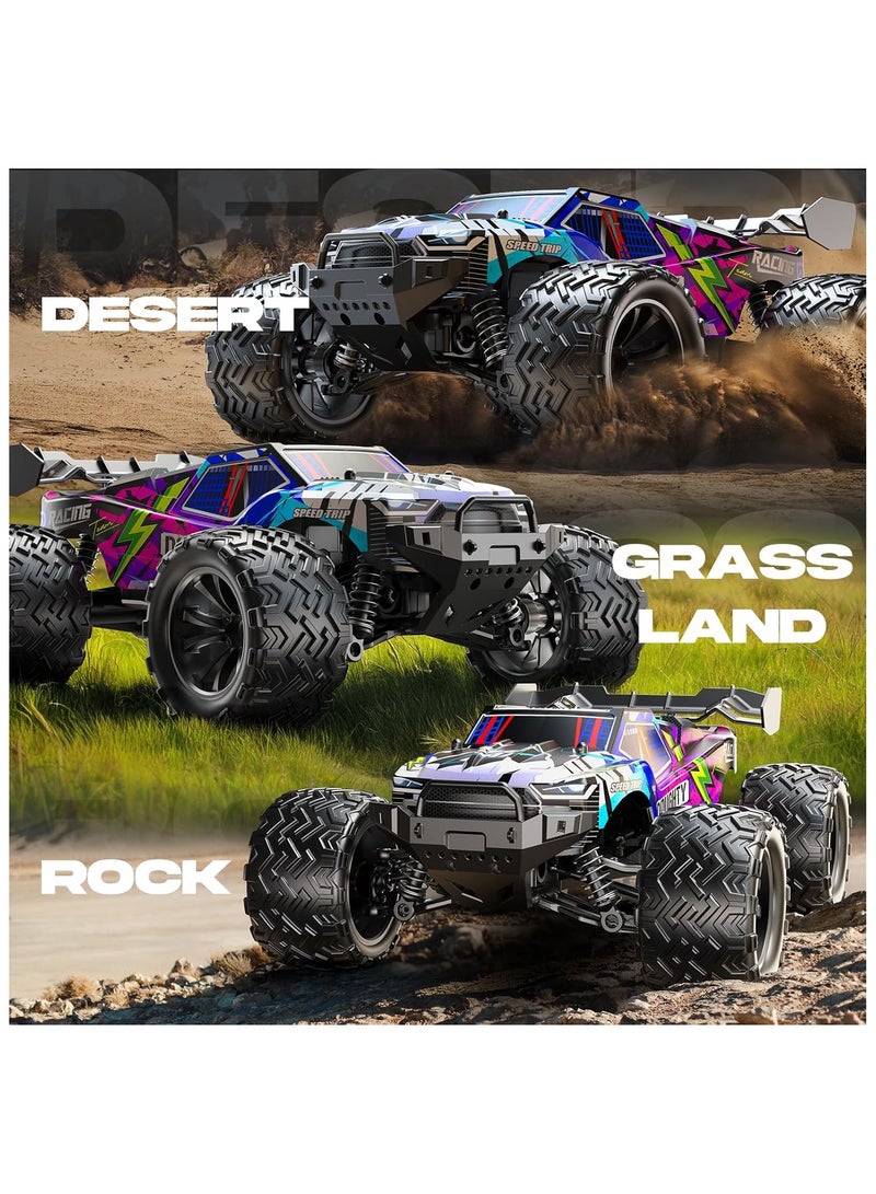 High-Speed RC Car 1:16 Scale 40km/h, 4WD Off-Road Remote Control Vehicle with 2.4GHz, 2×1500mAh Batteries - All-Terrain for Grass, Sand & Gravel. - Image 3