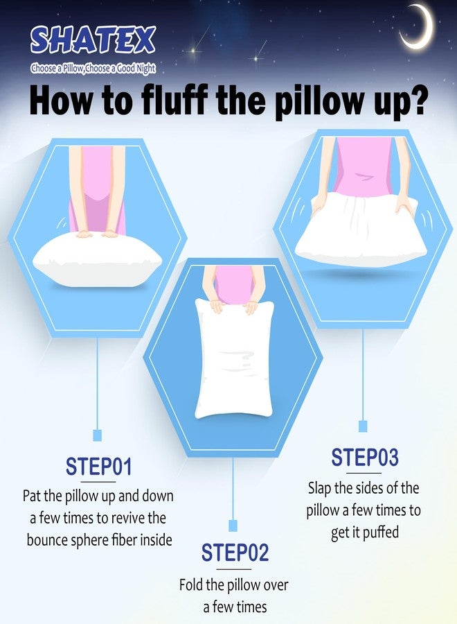 Shatex Thick Firm Pillow Queen Size 28 x 20 inch, 8.6'' Thick, Bed Pillow with Adjustable Insert Provides Stronger Support - for Back Sleepers, Real Firm and Comfortable - Image 5