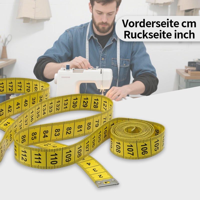 Yolistar BoAn Tape Measure,8 PCS Measuring Tape for Body Fabric Sewing Tailor Cloth,Retractable Soft Sewing Tape Measures,Double Scales Rulers,60-Inch - Image 5