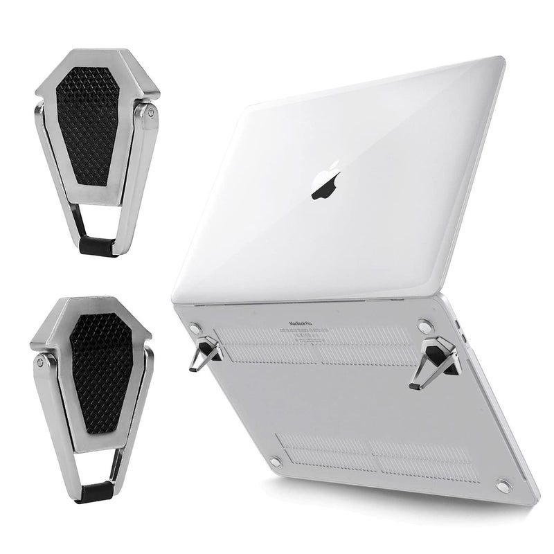 MENOVAS Laptop Riser Stand Mini Aluminum Cooling Pad Laptop Desk Stand for Table Adjustable Height Suitable for MacBook Lenovo Dell HP Other Laptops Multi