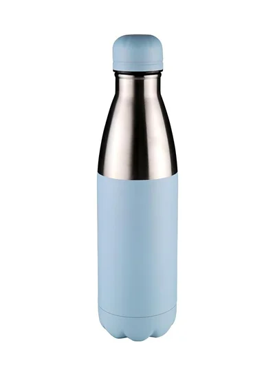 Hans Larsen Stainless steel water bottle Classic double walled vacuum insulated water bottle Leak proof 500 ML Sky Blue
