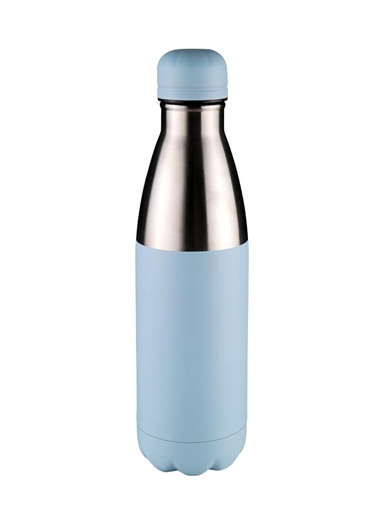 Hans Larsen Stainless steel water bottle Classic double walled vacuum insulated water bottle Leak proof 500 ML Sky Blue  - Image 1