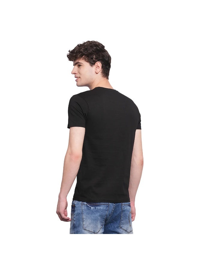 Being Human Mens Black Round Neck Short Sleeve T-Shirt - Image 3