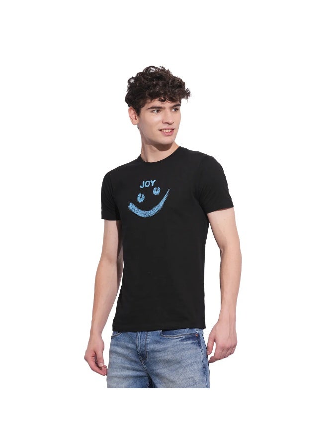 Being Human Mens Black Round Neck Short Sleeve T-Shirt - Image 1