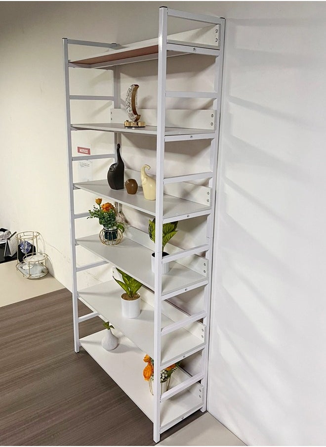 fashionhome 6 Tiers Multipurpose Use Household Storage Rack Kitchen Bedroom Storage Organizer Display Stand for Living Room Home Office 80x30x174 cm  - Image 3