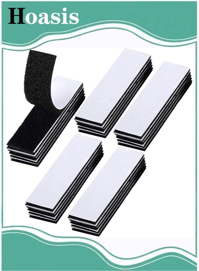 Hoasis 25-Pairs Industrial Strength Sticky Pads Heavy Duty, No More Nails Picture Hanging Strips, Hook and Loop Strip Tape, Extra Strong Double Sided Sticky Pads for Walls, Floor, Plastics, Metals - Image 1