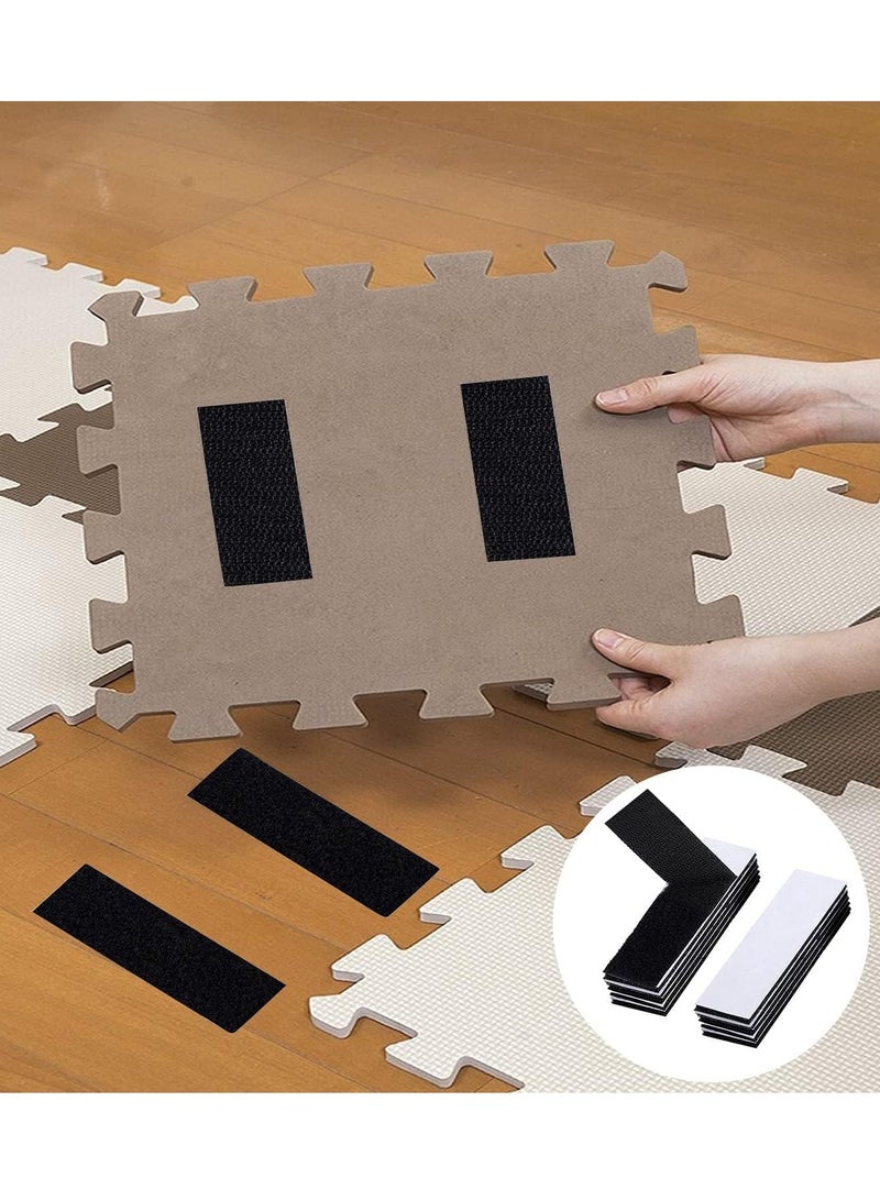 Hoasis 25-Pairs Industrial Strength Sticky Pads Heavy Duty, No More Nails Picture Hanging Strips, Hook and Loop Strip Tape, Extra Strong Double Sided Sticky Pads for Walls, Floor, Plastics, Metals - Image 4