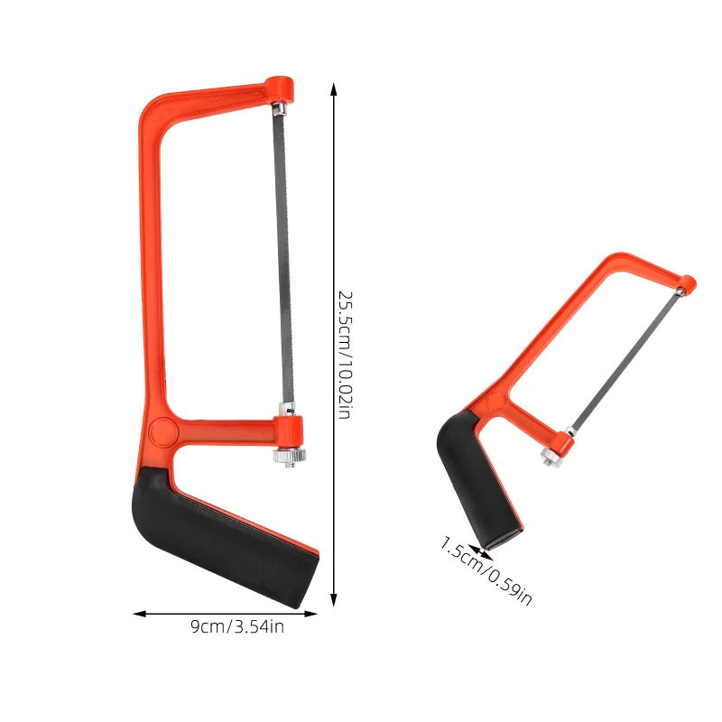 Mini Wood Hacksaw Set With 10 Blades Lightweight Hand Saw For Wood Metal Cutting Portable Bow Saw Tool - Image 3
