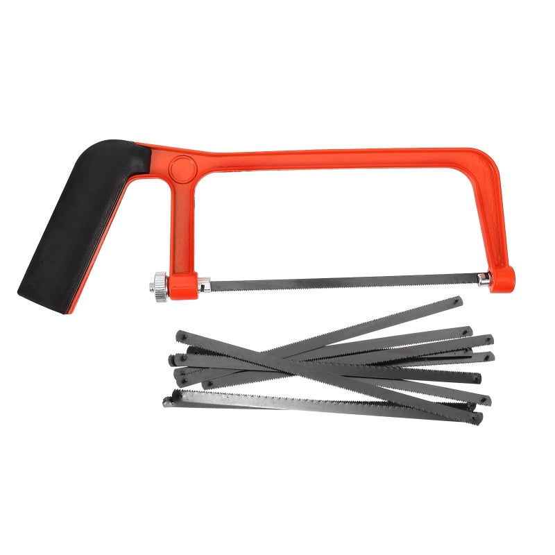 Mini Wood Hacksaw Set With 10 Blades Lightweight Hand Saw For Wood Metal Cutting Portable Bow Saw Tool - Image 2