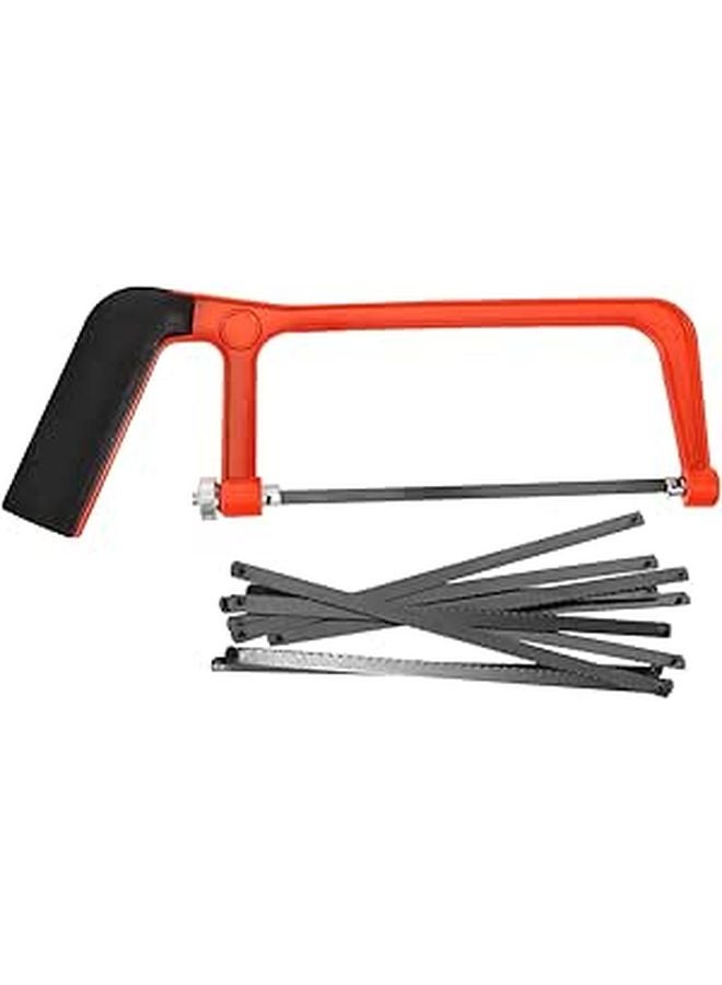 Mini Wood Hacksaw Set With 10 Blades Lightweight Hand Saw For Wood Metal Cutting Portable Bow Saw Tool - Image 1