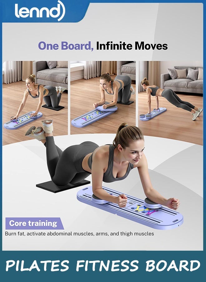 LENND Portable Pilates Reformer Machine for Home Gym - Foldable Pilates Reformer Equipment with Timer, 7-in-1 Multi-Purpose Portable Pilates Reformer，Board with Abdominal Core Trainer & Full Body Workout | Professional Pilates Equipment for Men/Women - Image 3
