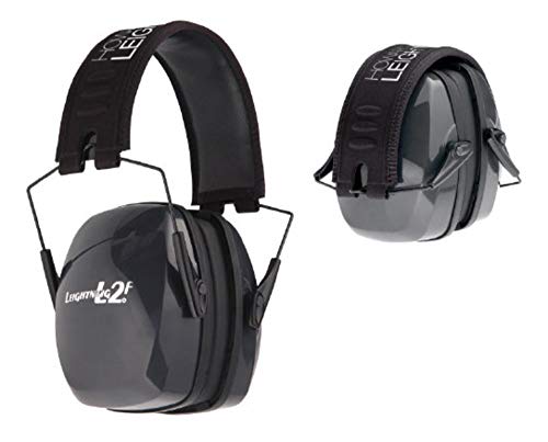 Howard Leight by Honeywell Leightning L2F Folding Slim Shooting Earmuff (R-01525) Black/Gray Large - Image 2
