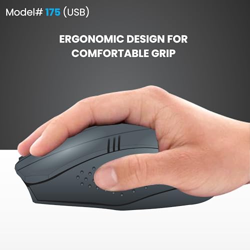 Prodot USB Plug & Play Ergonomic Wired Mouse I High Resolution 1000 DPI Optical Sensor I 5M Key Press Life & Clickable Scroll Wheel I 1 Year Warranty I Compatible with Windows, iOS, Linux - Image 4