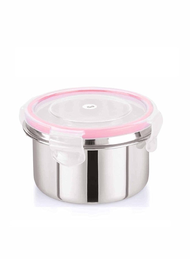 ODMART Stainless Steel Leak Proof Click & Seal Tiffin Container | Airtight Lunch Box for Office, School & Travel | Rust-Free, Easy Grip, Compact Food Storage (500ml) - Image 1