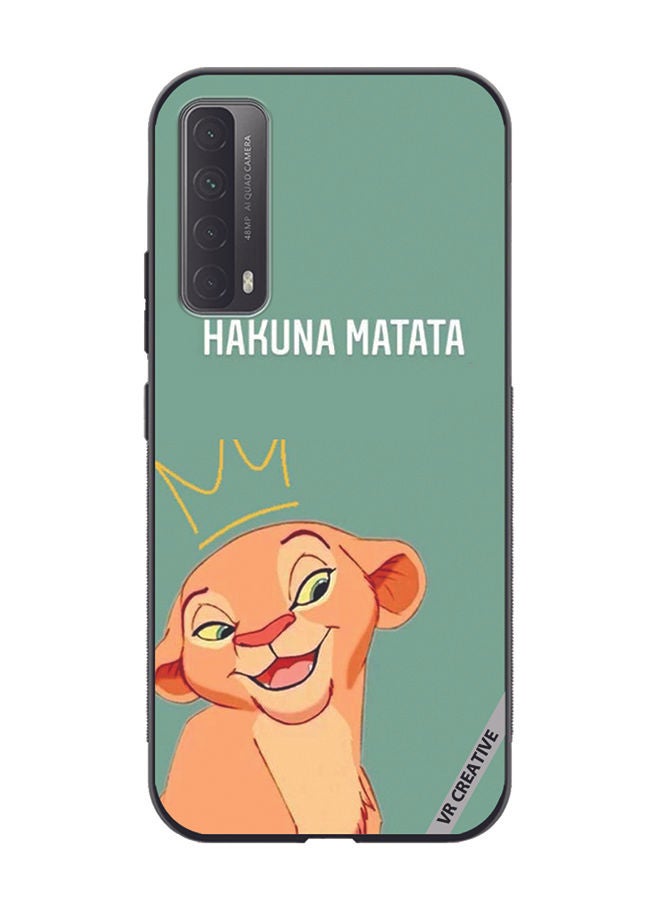 VR CREATIVE Protective Case Cover For Huawei Y7a Hakuna Matata Design Multicolour - Image 1