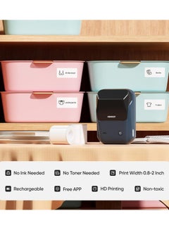 NIIMBOT NIIMBOT B1 2 Inch Label Maker with 1 Roll Free Tape 2 inches Width Business Price Gun Thermal Label Printer Shipping Label Tag Writer for Home Office Organization Commercial Use  - Image 3