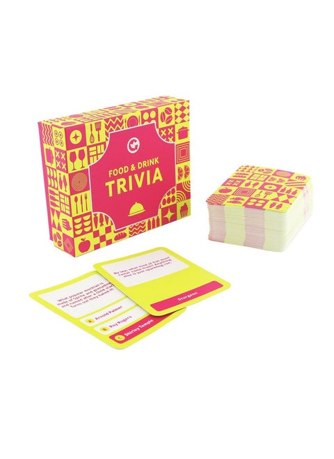 Games Food & Drink Trivia Card Game | Get Ready For The Ultimate Foodie Face-Off And Test Your Culinary Knowledge With Our Gastronomic Quiz | Great For Parties | 2+ Players | Ages 14+