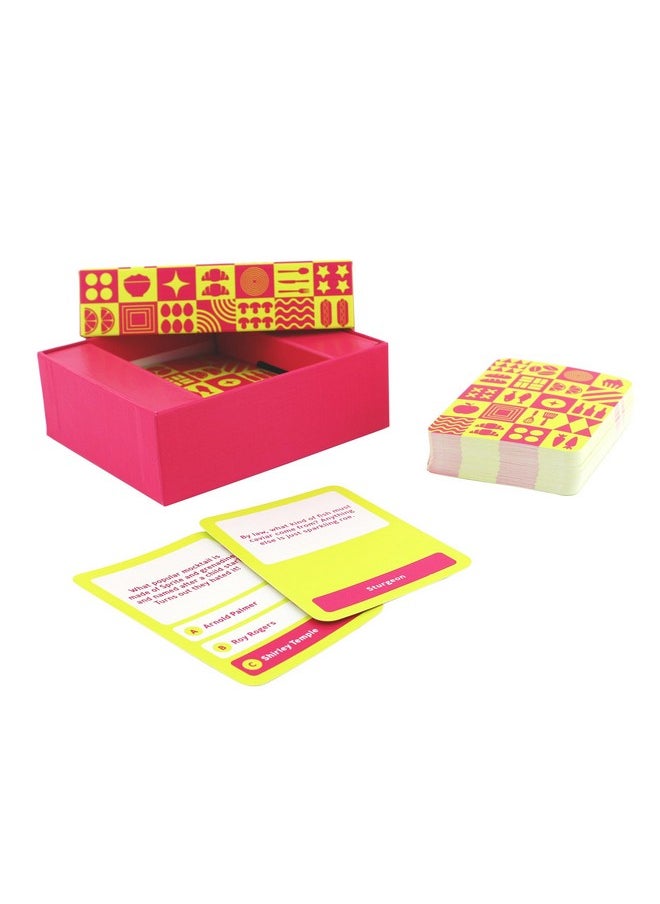 Games Food & Drink Trivia Card Game | Get Ready For The Ultimate Foodie Face-Off And Test Your Culinary Knowledge With Our Gastronomic Quiz | Great For Parties | 2+ Players | Ages 14+