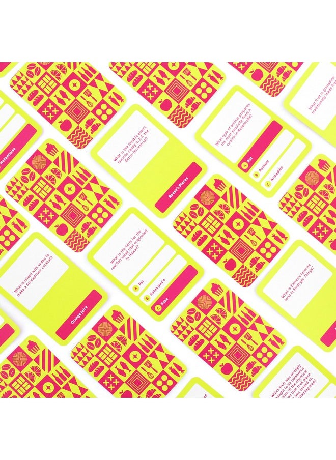 Games Food & Drink Trivia Card Game | Get Ready For The Ultimate Foodie Face-Off And Test Your Culinary Knowledge With Our Gastronomic Quiz | Great For Parties | 2+ Players | Ages 14+