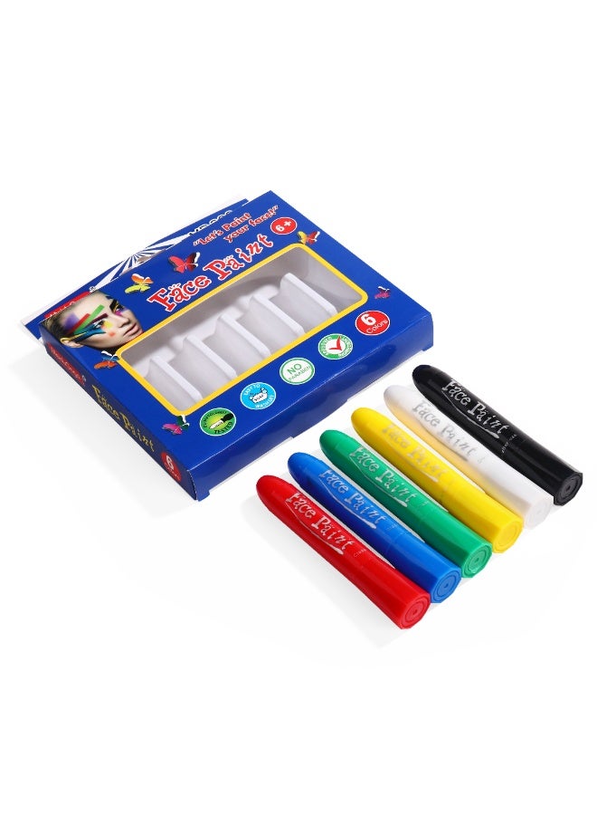 ميدو ألوان وجه – 6 ألوان قابلة للغسل ومختبرة جلدياً - Image 1