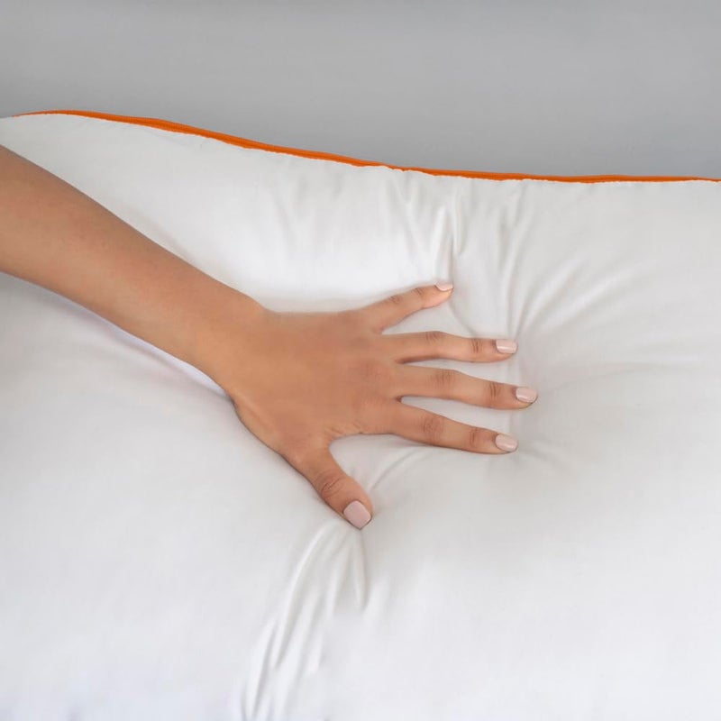 Sleepyhead Sleepyhead Microfiber Pillow with Height & Firmness Adjustable Zipper (White, 27x17 inches, Pack of 1) - Image 4