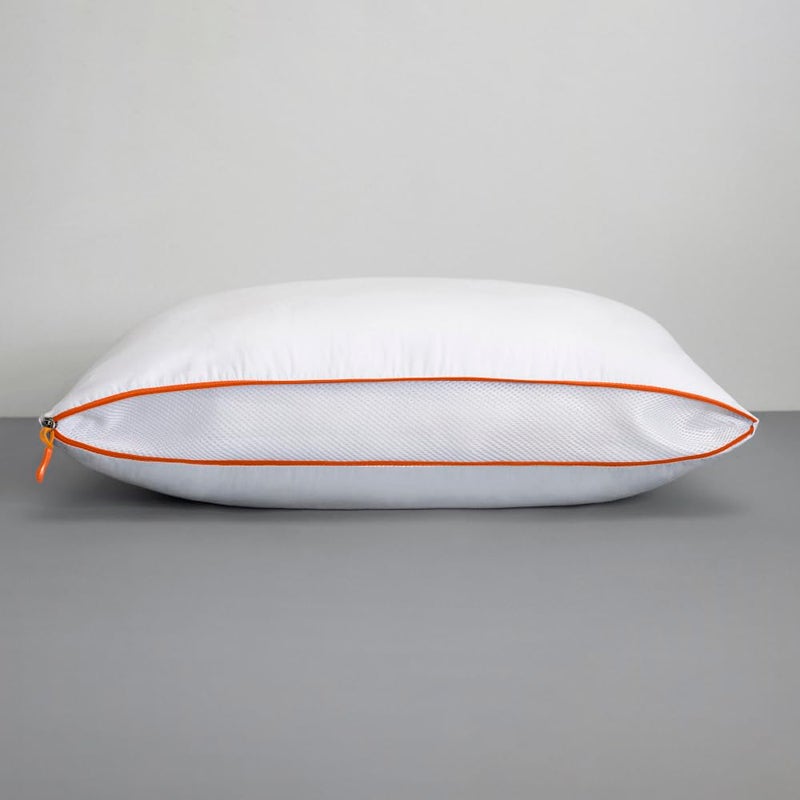 Sleepyhead Sleepyhead Microfiber Pillow with Height & Firmness Adjustable Zipper (White, 27x17 inches, Pack of 1) - Image 5