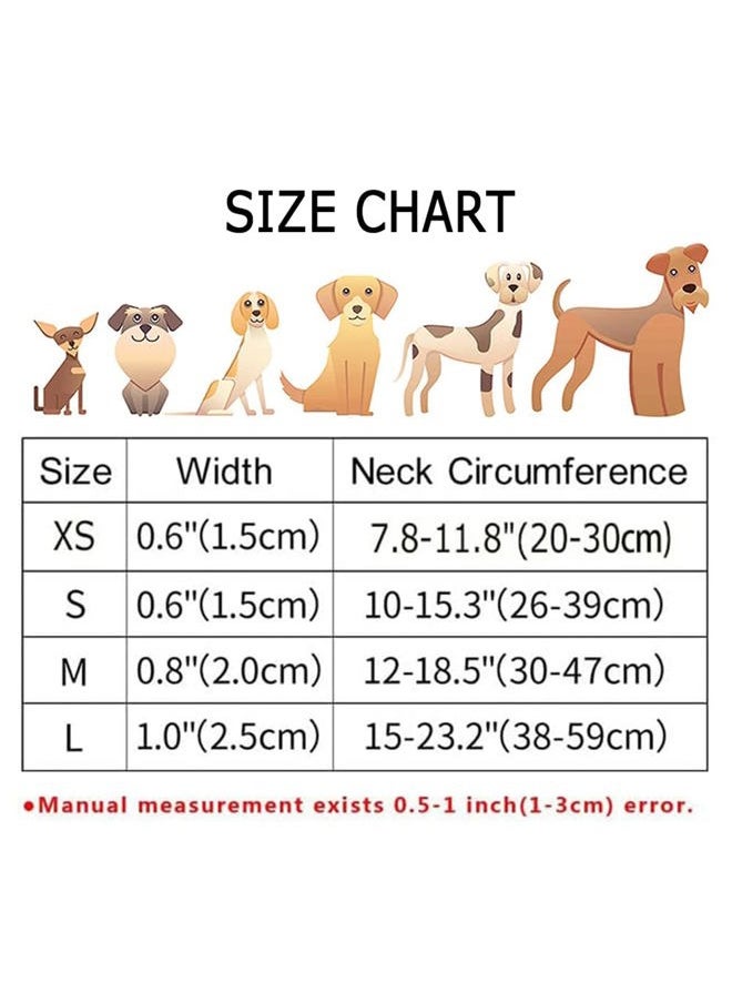 NENESUPPLY Moonpet Dog Collars for Puppy X-Small Small Medium Large Dogs - Unisex Cute Design Boys Girls Dog Pet Collar Soft Adjustable Bohemia Fancy Floral Dog Collars-Forest-L  - Image 4