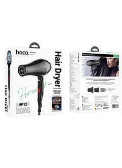 Hoco HP12 Hair Dryer, 36000RPM Motor,  Levels of Hot and Cold Air, Sleek Design - pzsku/ZEFD6CCE5DB9ECEB82542Z/45/_/1733214371/2b19edf3-a88e-4fbc-b3ba-4bffbd6b6cda