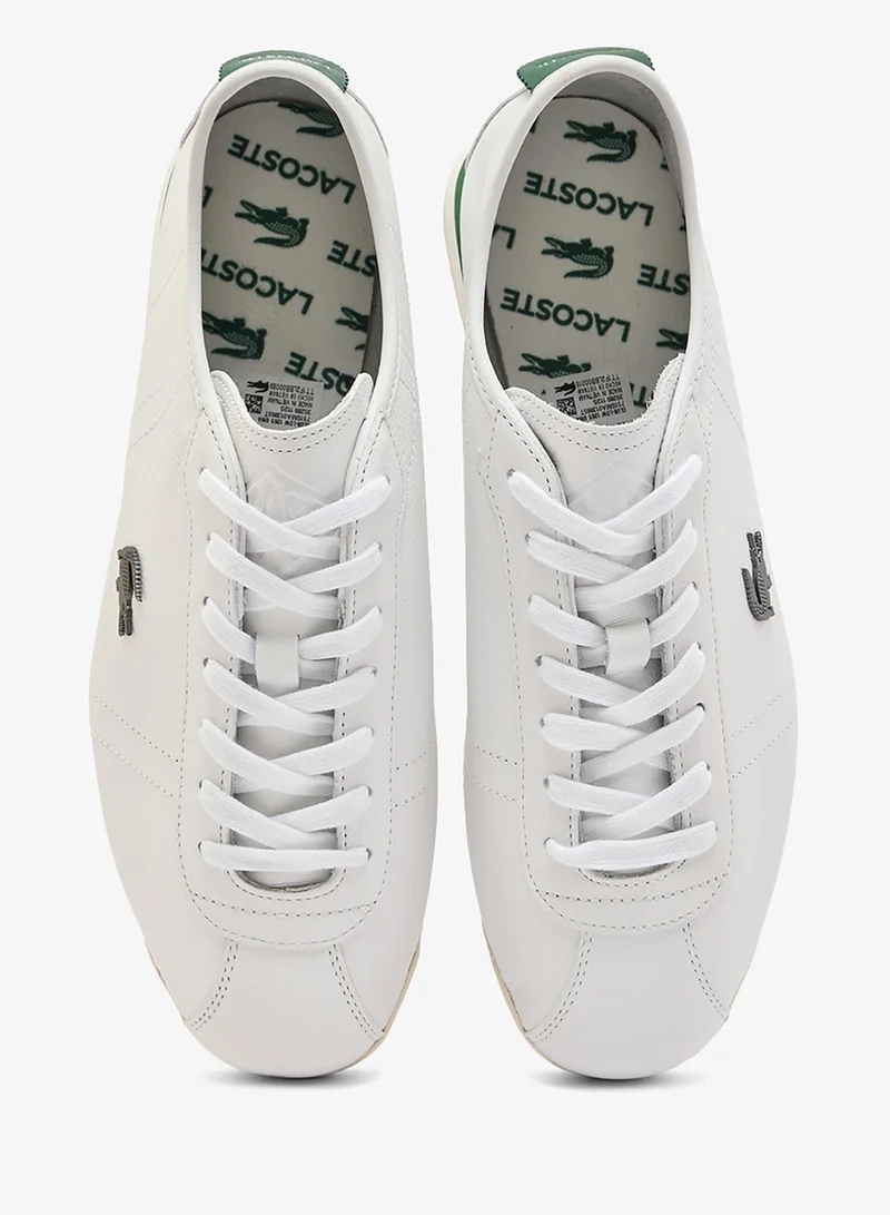 LACOSTE WHT/OFF WHT Club Low Top Athleisure Sneakers for Men | Best Price UAE