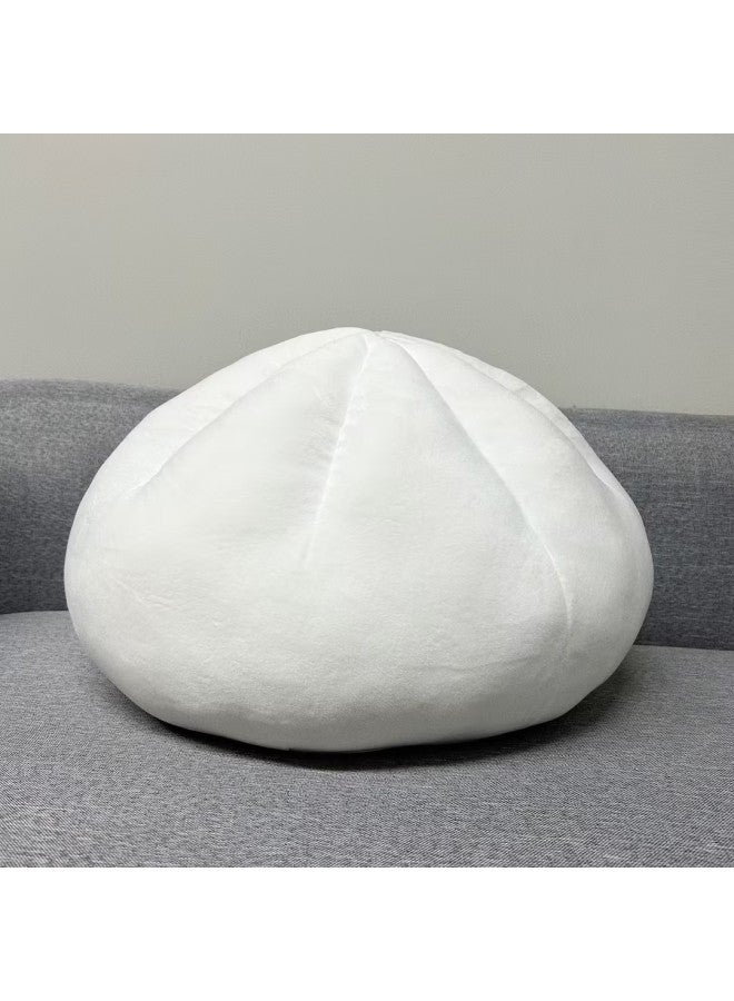 Big Baozi Pillow Back Pillow Big Meat Baozi Small Long Bag Shape Pillow Waist Pillow Sofa Bedside Pillow Sofa Cushion-Specifications:Cartoon Bun Pillow-cream Yellow Bag 45cm  - Image 3