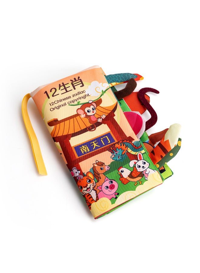 كتاب قماش للأطفال من 0-3 سنوات - كتاب تمزيق جديد - كتاب ذيل قماش - كتاب توعية للأطفال - كتاب تمزيق يدوي - لعبة تعليم مبكر - كتاب قماش - Image 5