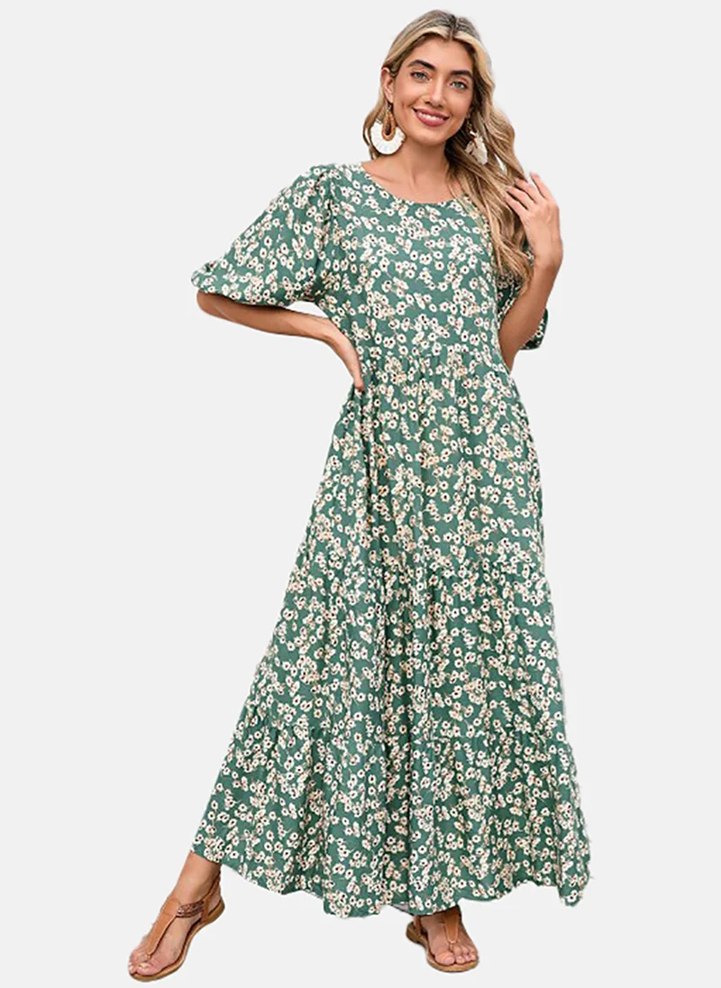 YUNIQEE Women Floral Print Maxi Dress