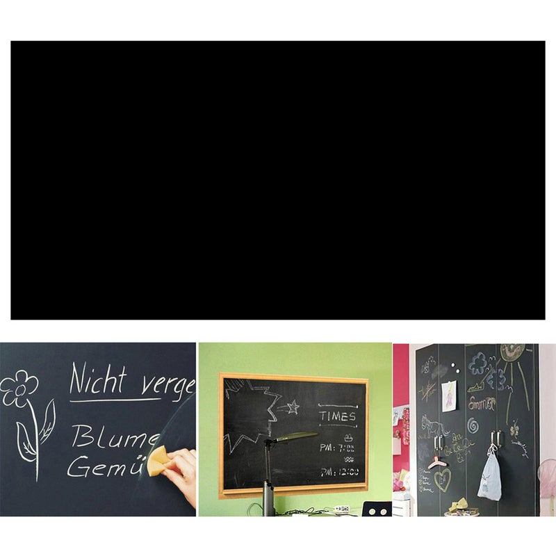 45*100cm Chalkboard Wall Sticker Blackboard Decal Chalk Board Paper (Black) - Image 4