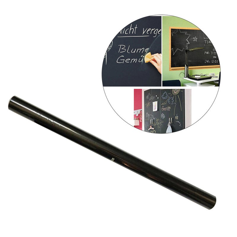 45*100cm Chalkboard Wall Sticker Blackboard Decal Chalk Board Paper (Black) - Image 1