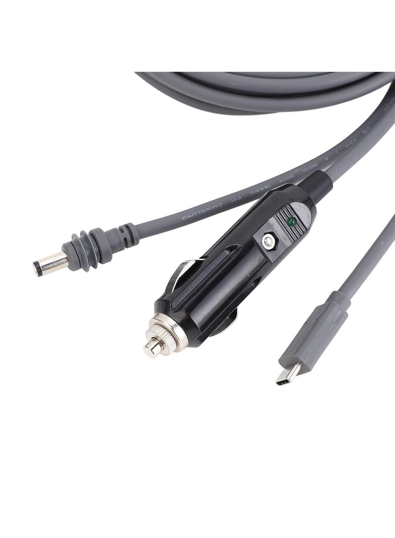 كابل طاقة تيار مستمر 3 في 1 من ستارلينك لـ Starlink Mini، مع USB C وشاحن سيارة، 3 متر، رمادي - Image 2