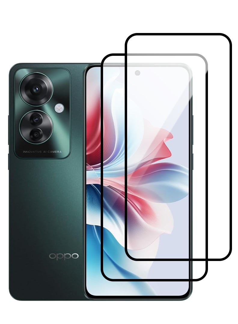 Theodor Pack of 2 Tempered Glass Screen Protector With 9H hardness For Oppo Reno 11F - Image 1