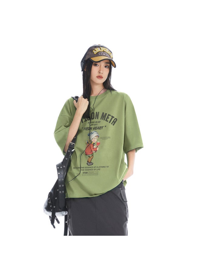 EPTISON cartoon Print Trendy & Versatile Unisex Short Sleeve T-shirt For Men/women - Summer Couple Outdoor Sports Tee - Image 5