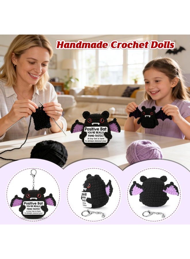 MBL Positive Inspirational Bat Gifts - Small Cute Handmade Emotional Uplifting Support Knitted Bats for Women Kids Teens Friends Halloween Birthday Graduation Christmas Stocking Stuffers Presents - Image 3