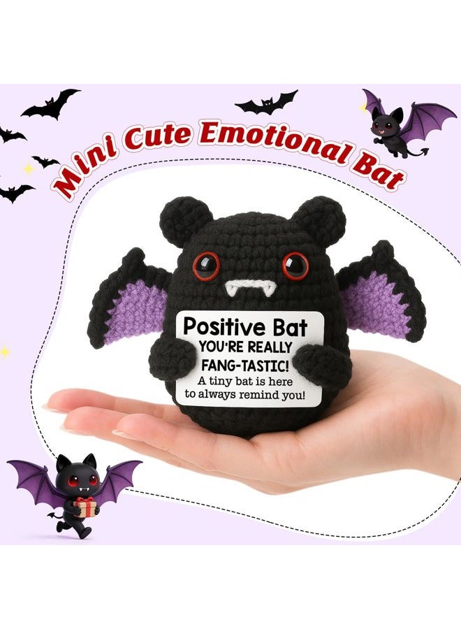 MBL Positive Inspirational Bat Gifts - Small Cute Handmade Emotional Uplifting Support Knitted Bats for Women Kids Teens Friends Halloween Birthday Graduation Christmas Stocking Stuffers Presents - Image 2