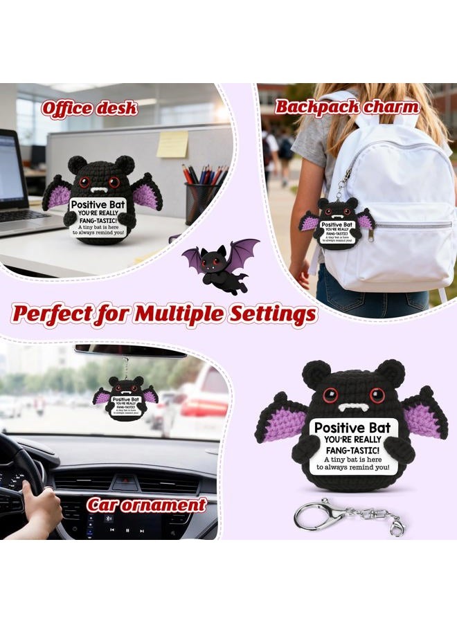 MBL Positive Inspirational Bat Gifts - Small Cute Handmade Emotional Uplifting Support Knitted Bats for Women Kids Teens Friends Halloween Birthday Graduation Christmas Stocking Stuffers Presents - Image 5