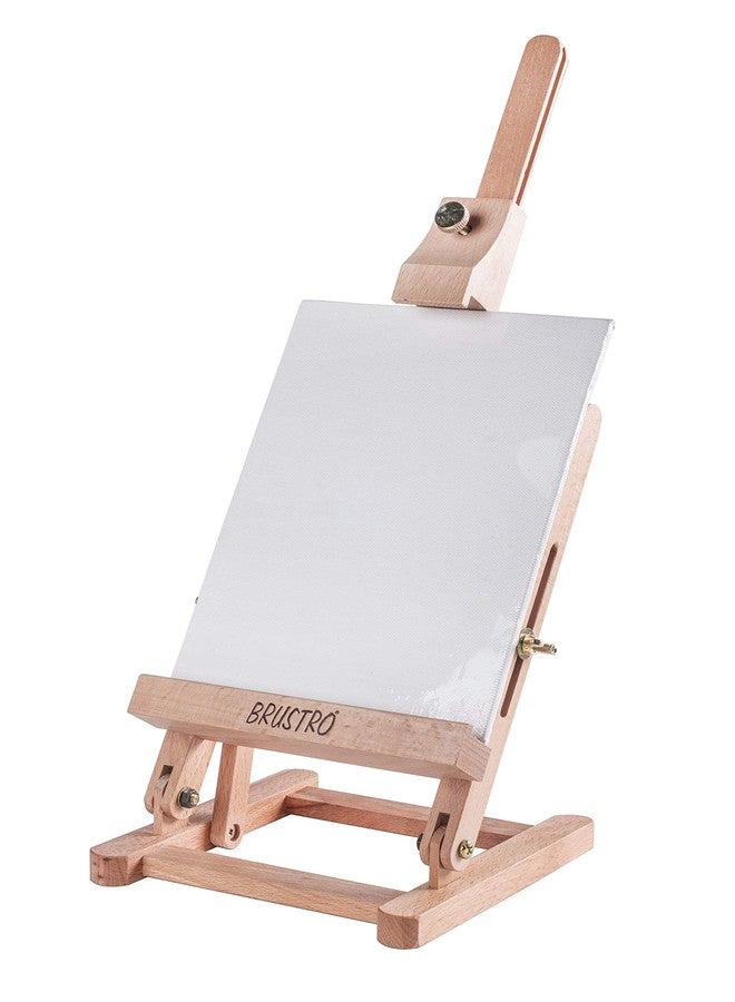 BRUSTRO Small Tabletop Wooden Easel .Size 17" (Inches), Canvas Hold Upto 30CM (11" Inches) - Image 2