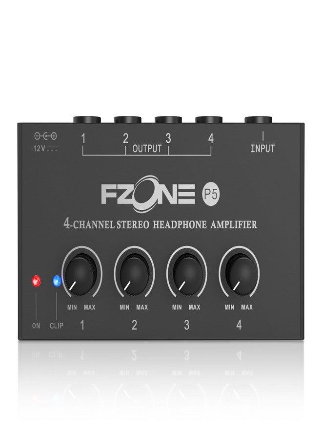 FZONE 4-Channel Stereo Headphone Amp Portable Headphone Amplifier with Higher-Fidelity Sound - Image 1