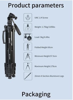 KP-2294 Multifunctional Professional Tripod: Professional-grade tripod with multi-angle adjustment features in black. - pzsku/ZEFD78AEA4F15F87E801DZ/45/_/1739623207/1abaeb13-3654-4c67-8363-2b41c155725c