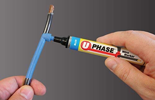 U-Mark U-Phase® Wire Marker Blue (Pack of 4) 10702PPM - Image 3